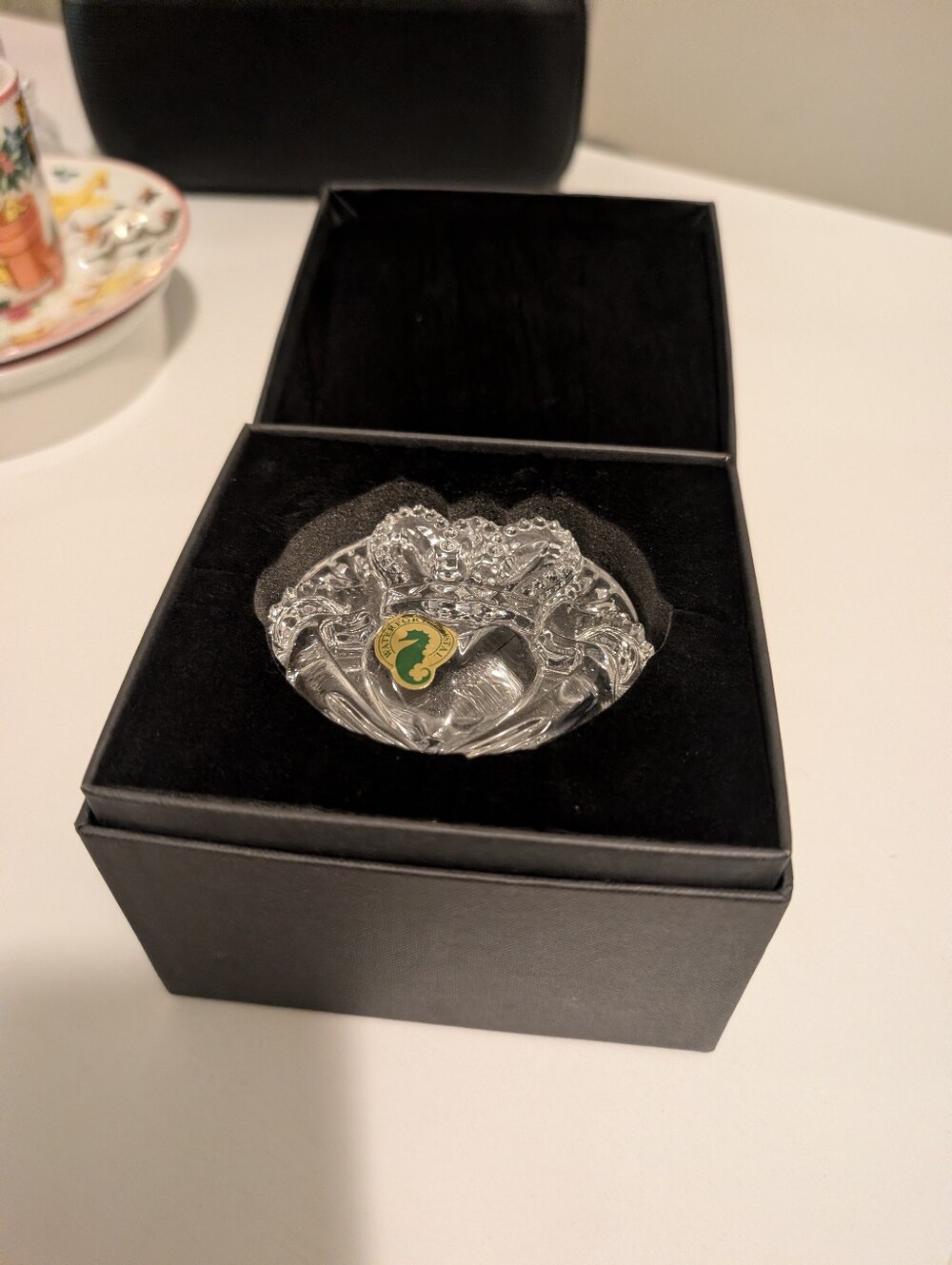 Waterford Crystal Claddagh Crystal Paperweight Brand New In Box